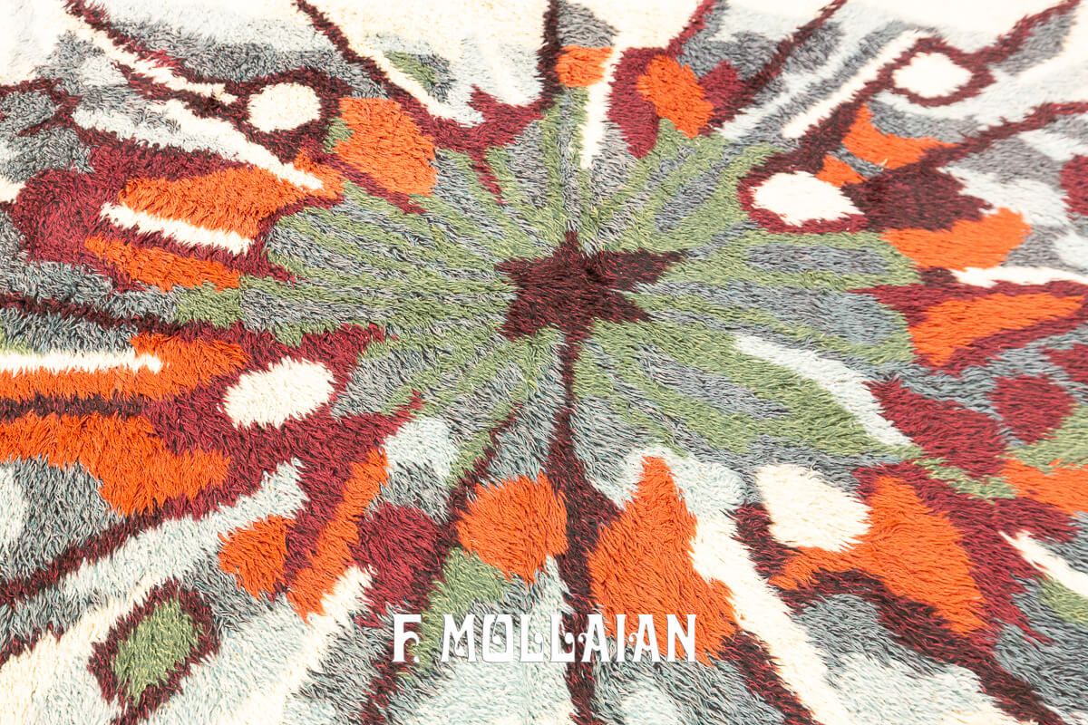 Rya Rug Abstract Design n°:544939